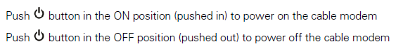 Figure 6: Example of usage in running text from 2010, in the installation guide for a cable modem. From Motorola, Inc. Motorola SURFboard SB6121 DOCSIS 3.0 Cable Modem: Installation Guide, 2010., p. 7.